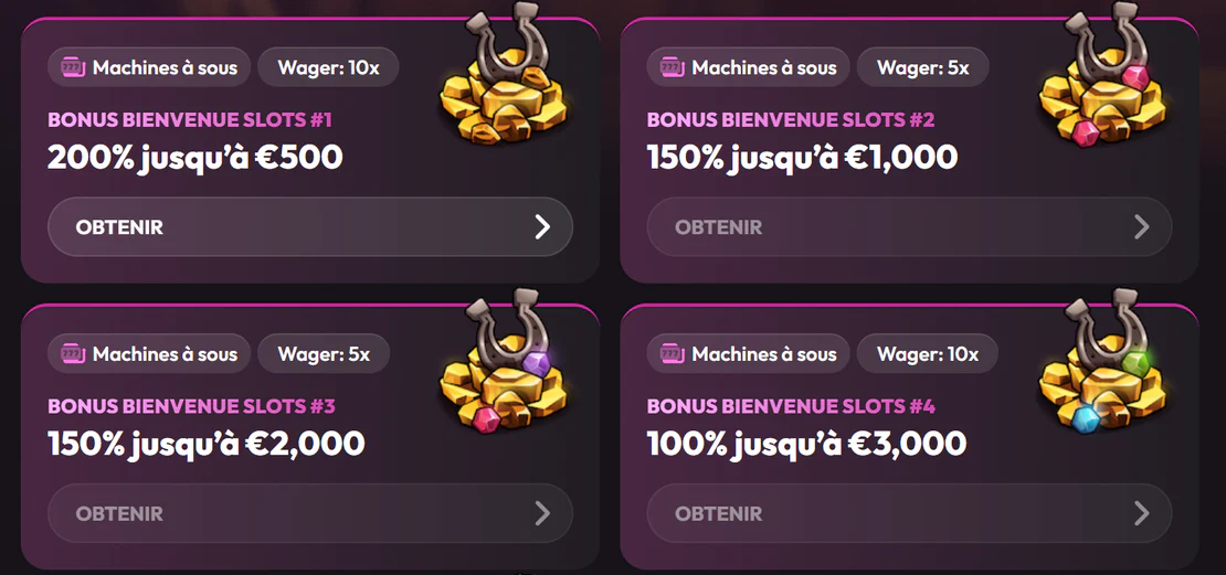 Les offres régulières du site